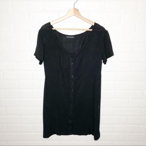 Brandy Melville Short Sleeve Black Dress